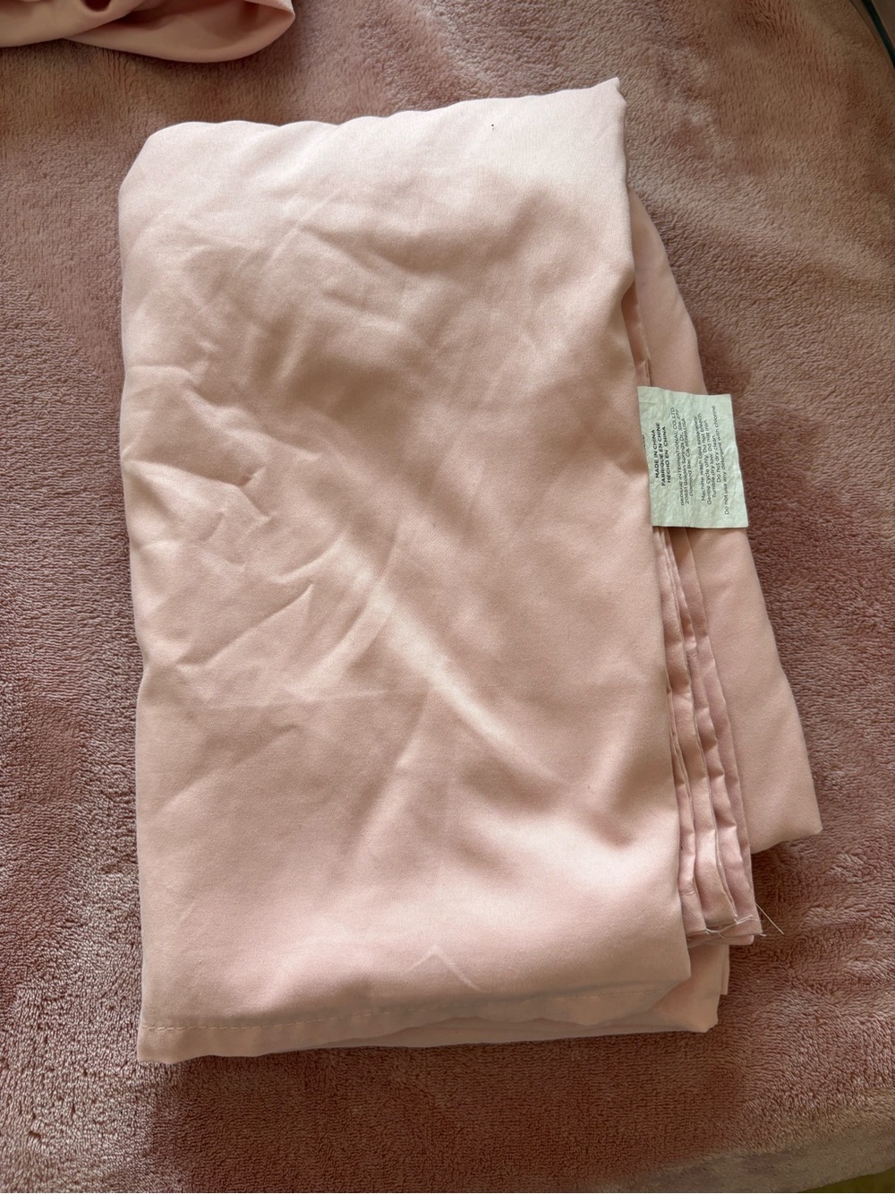 Soft Blush Pink Twin XL Sheet Set 2 Pieces fitted sheet and top sheet